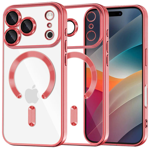 MagSafe hoesje voor Apple iPhone 17 Pro Max, Techsuit, Luxury Crystal, Roze