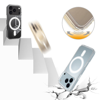 MagSafe hoesje voor Apple iPhone 17 Pro Max, Techsuit, Pro, Transparant
