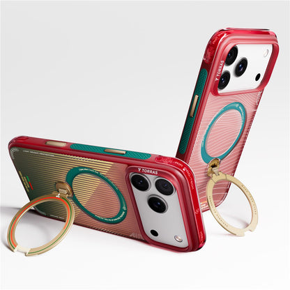 MagSafe-hoes voor Apple iPhone 17 Pro Max, Torras, Ostand Q3 Air, Wave of Passion