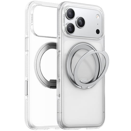 MagSafe Case for Apple iPhone 17 Pro Max, Torras, Ostand R Fitness, Transparent