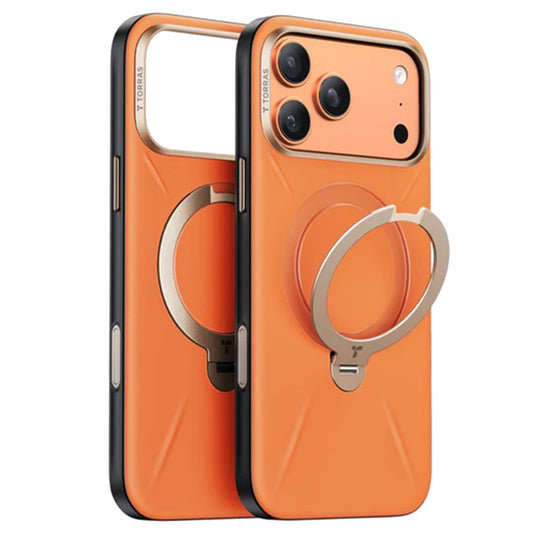 MagSafe hoesje voor Apple iPhone 17 Pro Max, Torras, QPRO Leather, Oranje
