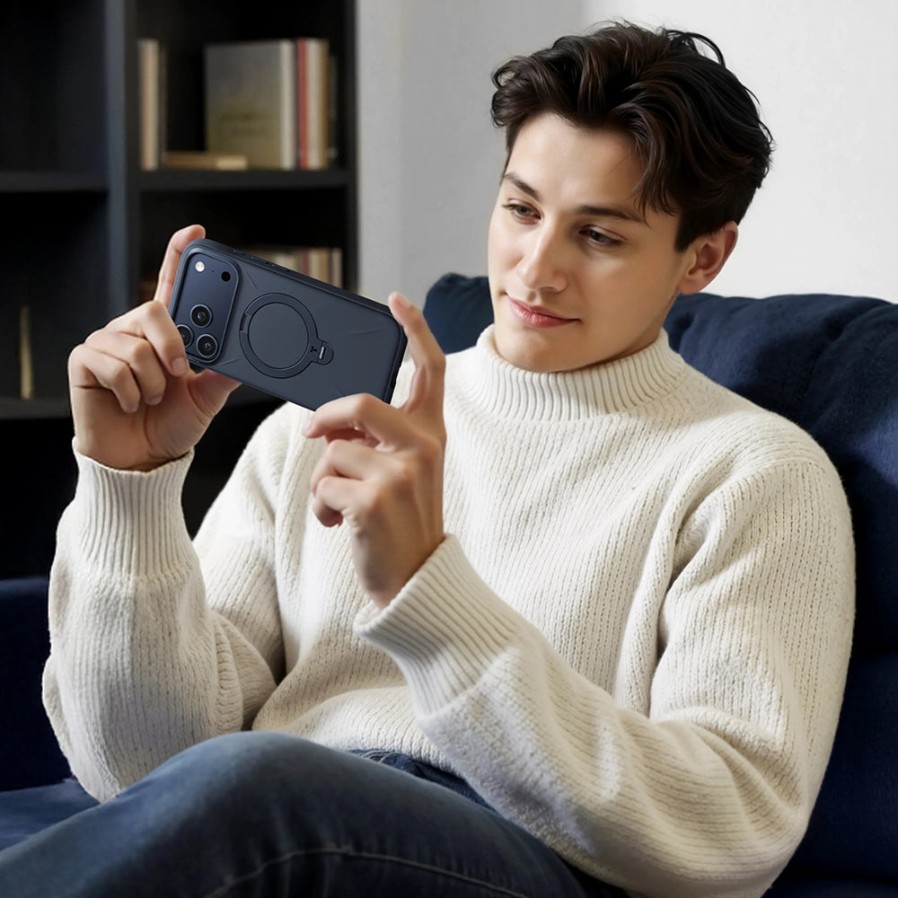 MagSafe hoesje voor Apple iPhone 17 Pro Max, Torras, QPRO Silicone, Goud