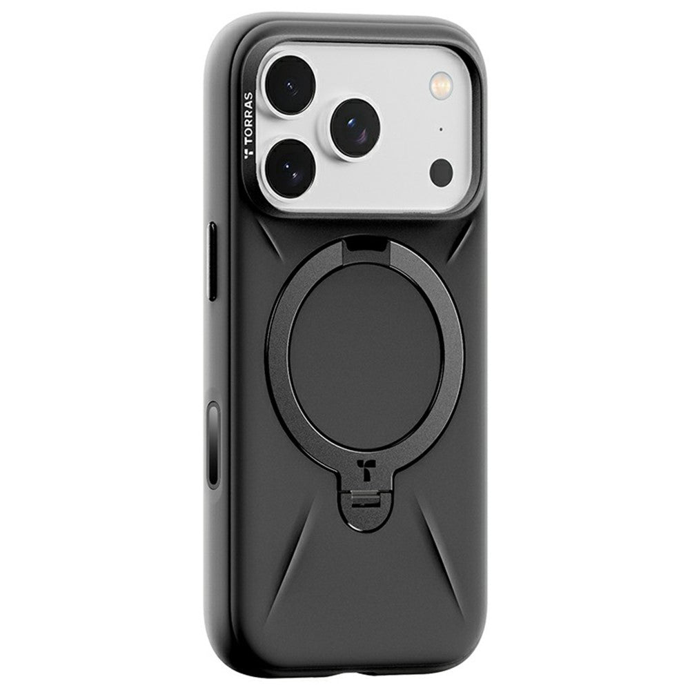 MagSafe hoesje voor Apple iPhone 17 Pro Max, Torras, QPRO Silicone, Zwart