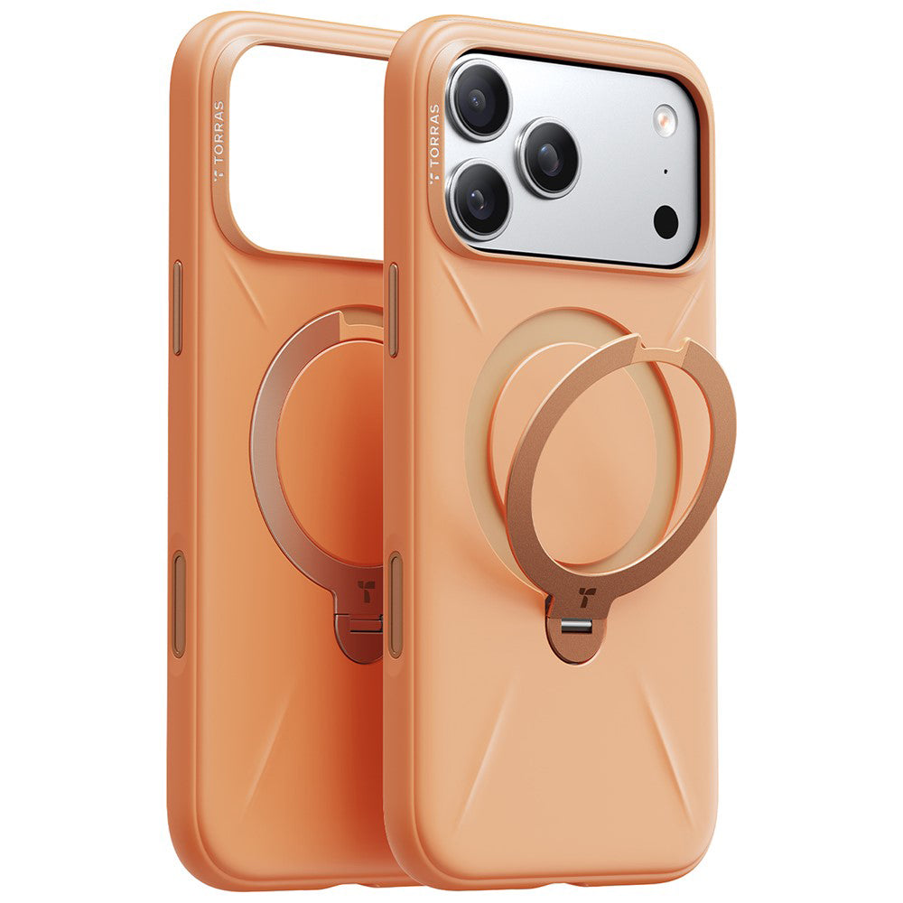 MagSafe hoesje voor Apple iPhone 17 Pro Max, Torras, QPRO Silicone, Oranje