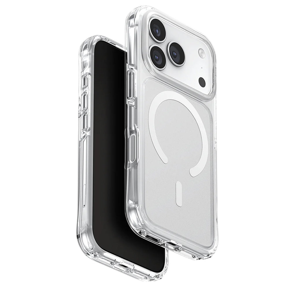 MagSafe hoesje voor Apple iPhone 17 Pro Max, UNIQ, LifePro Xtreme MagClick, Transparant