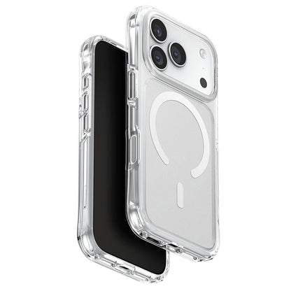 MagSafe hoesje voor Apple iPhone 17 Pro Max, UNIQ, LifePro Xtreme MagClick, Transparant
