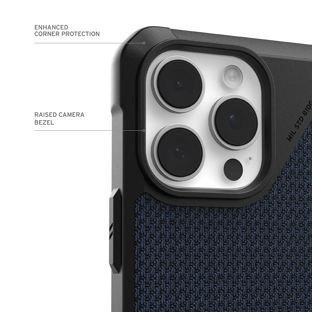 MagSafe hoesje voor Apple iPhone 17 Pro Max, Urban Armor Gear, Metropolis LT Kevlar, Marineblauw