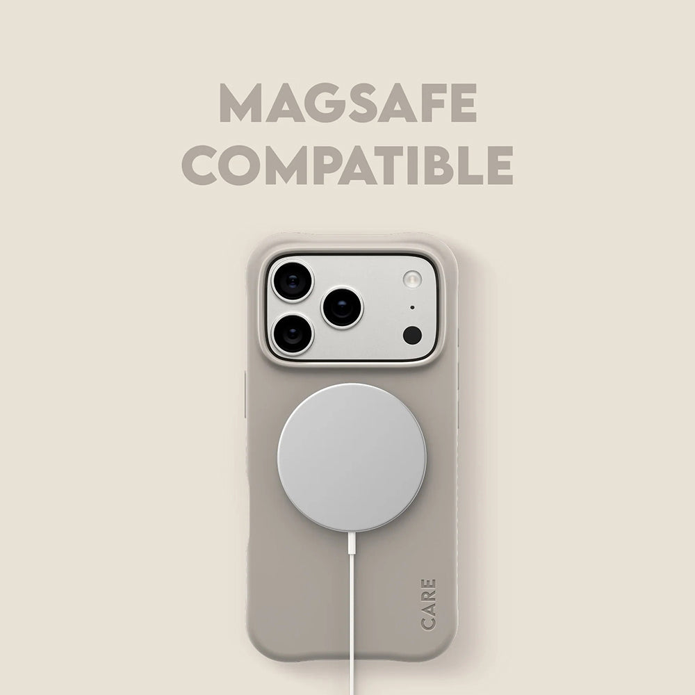 MagSafe hoes voor Apple iPhone 17 Pro, PanzerGlass, Care Fashionable, Beige