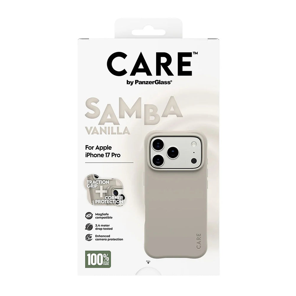 MagSafe hoes voor Apple iPhone 17 Pro, PanzerGlass, Care Fashionable, Beige