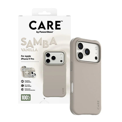 MagSafe hoes voor Apple iPhone 17 Pro, PanzerGlass, Care Fashionable, Beige