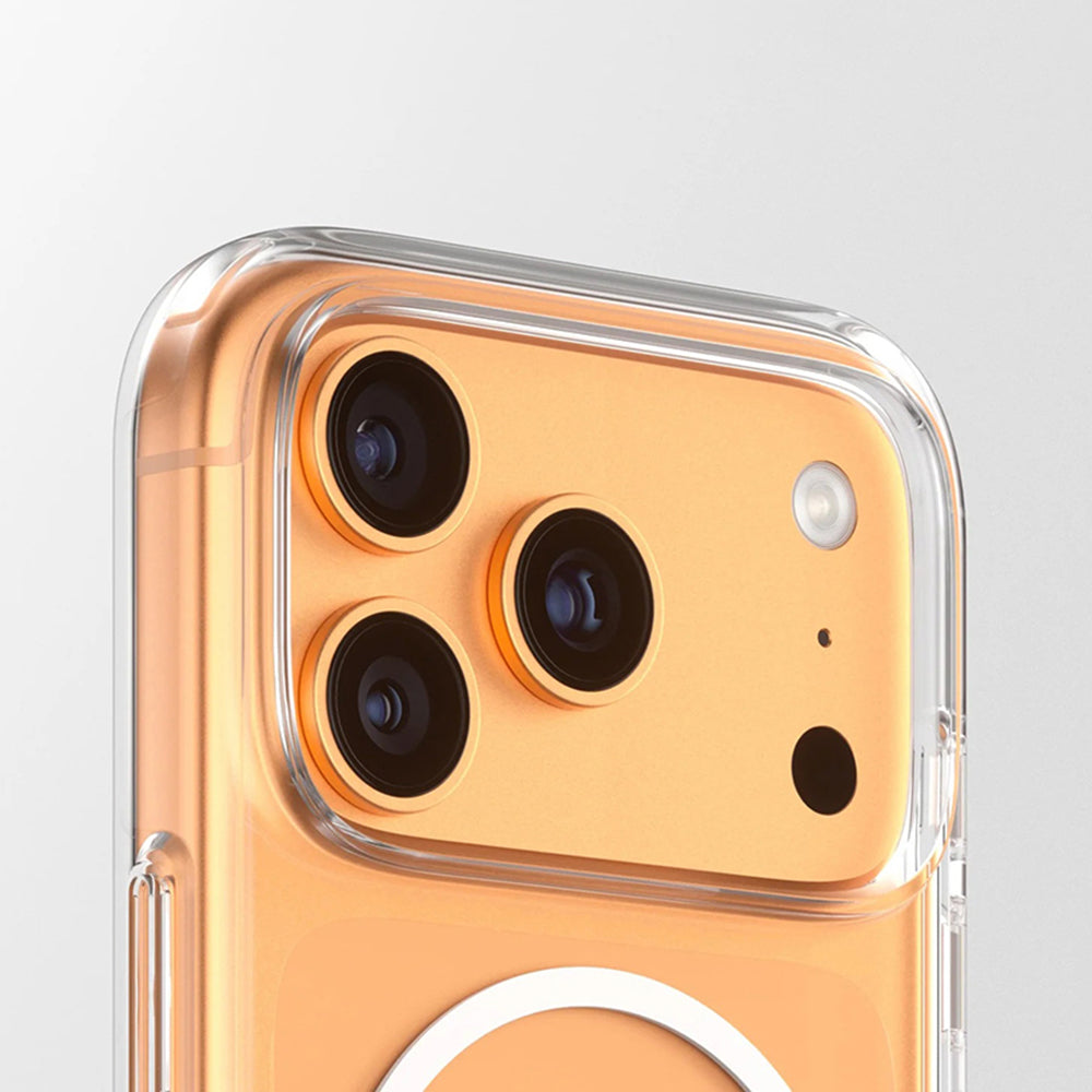 MagSafe hoesje voor Apple iPhone 17 Pro, PanzerGlass, met Kickstand, Transparant