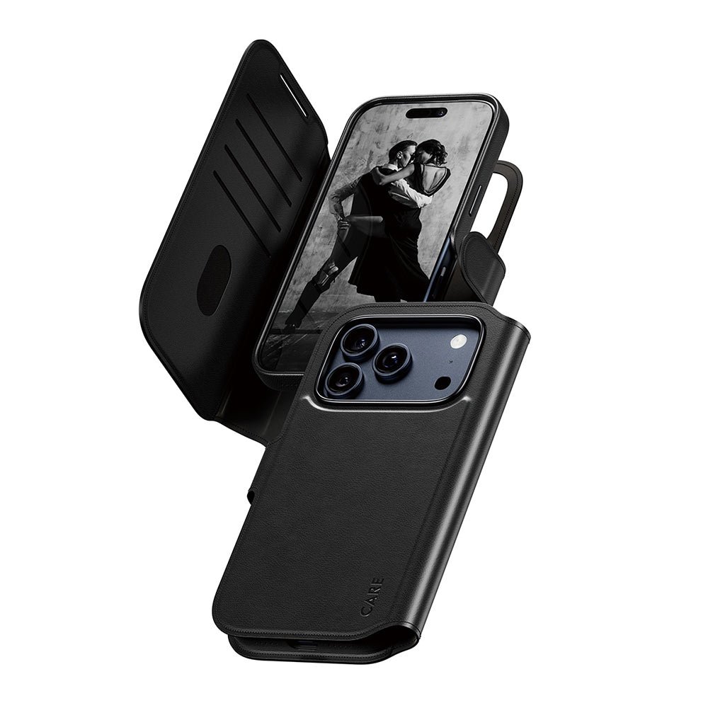 MagSafe hoes voor Apple iPhone 17 Pro, PanzerGlass, Care Feature Tango Two-in-One, Zwart