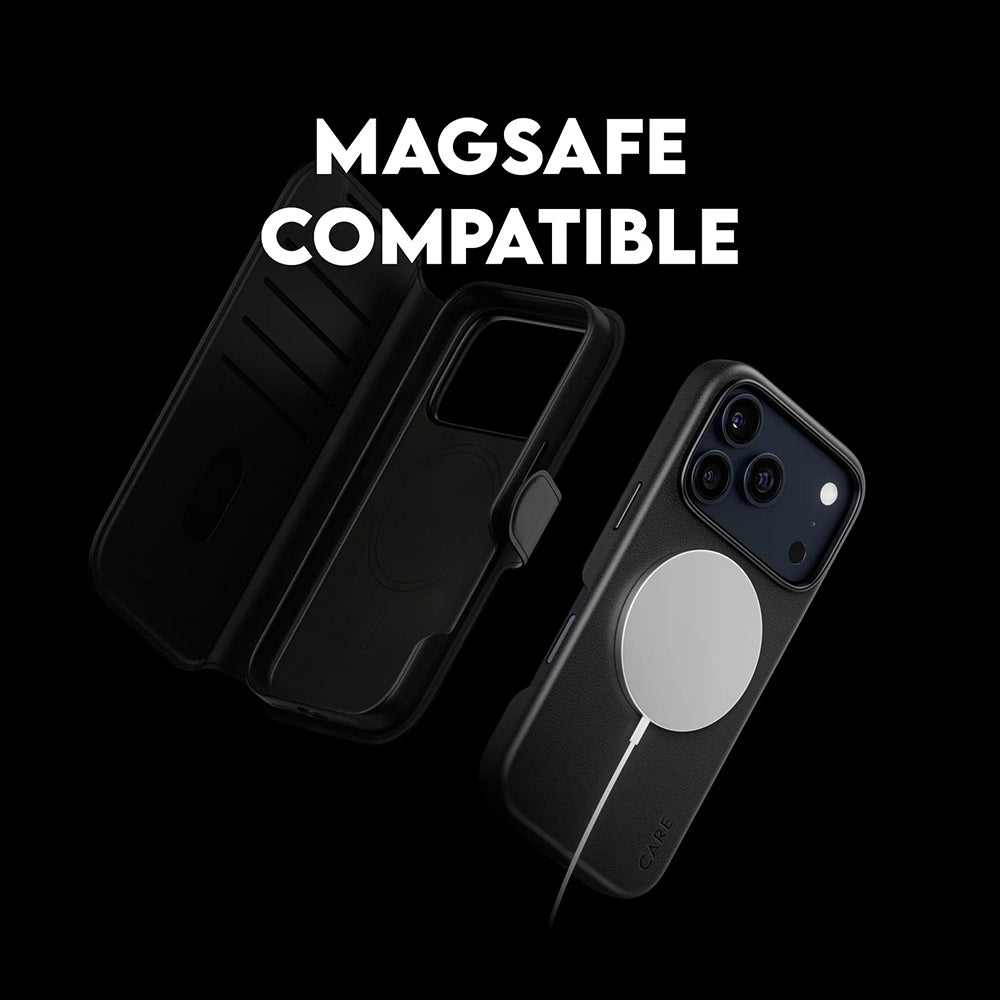 MagSafe hoes voor Apple iPhone 17 Pro, PanzerGlass, Care Feature Tango Two-in-One, Zwart