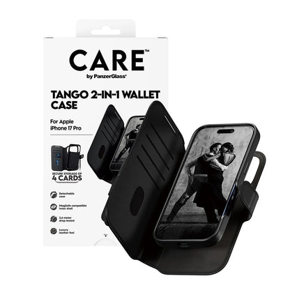 MagSafe hoes voor Apple iPhone 17 Pro, PanzerGlass, Care Feature Tango Two-in-One, Zwart