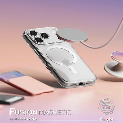 MagSafe hoesje voor Apple iPhone 17 Pro, Ringke, Fusion, Transparant