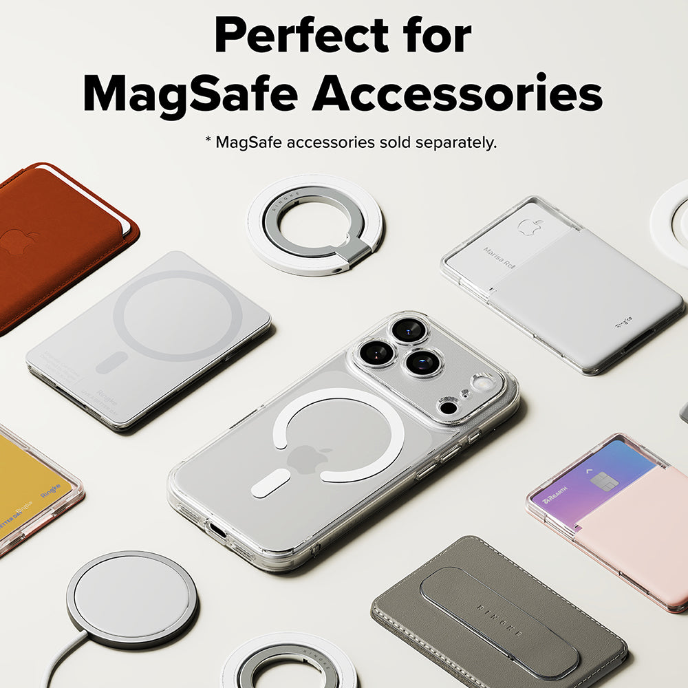 MagSafe hoesje voor Apple iPhone 17 Pro, Ringke, Fusion, Transparant