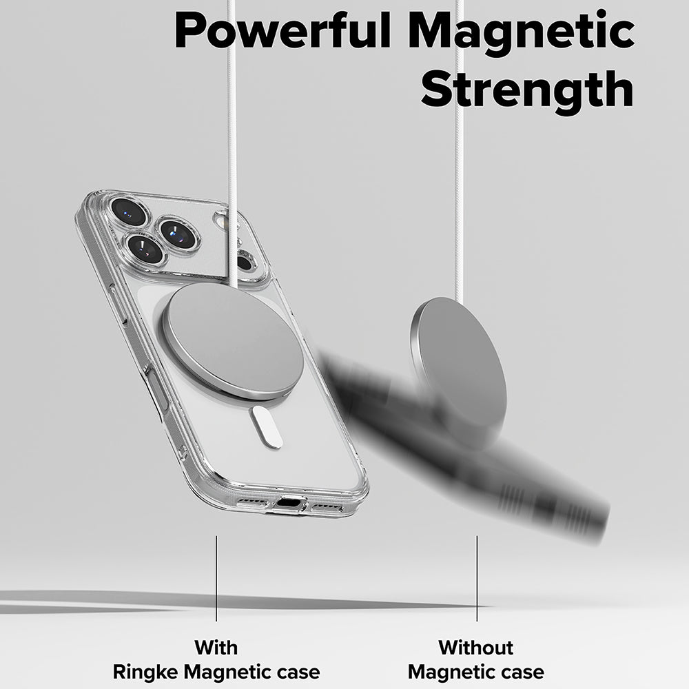 MagSafe hoesje voor Apple iPhone 17 Pro, Ringke, Fusion, Transparant