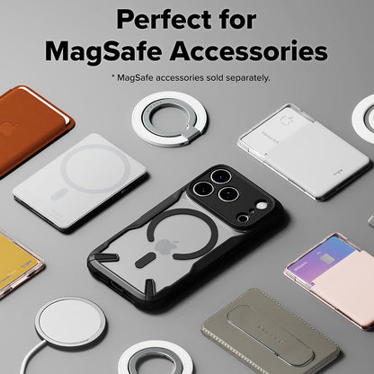 MagSafe hoesje voor Apple iPhone 17 Pro, Ringke, Fusion X, Zwart