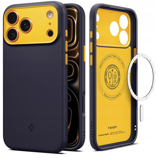 MagSafe hoesje voor Apple iPhone 17 Pro, Spigen, Caseology Nano Pop, Paars