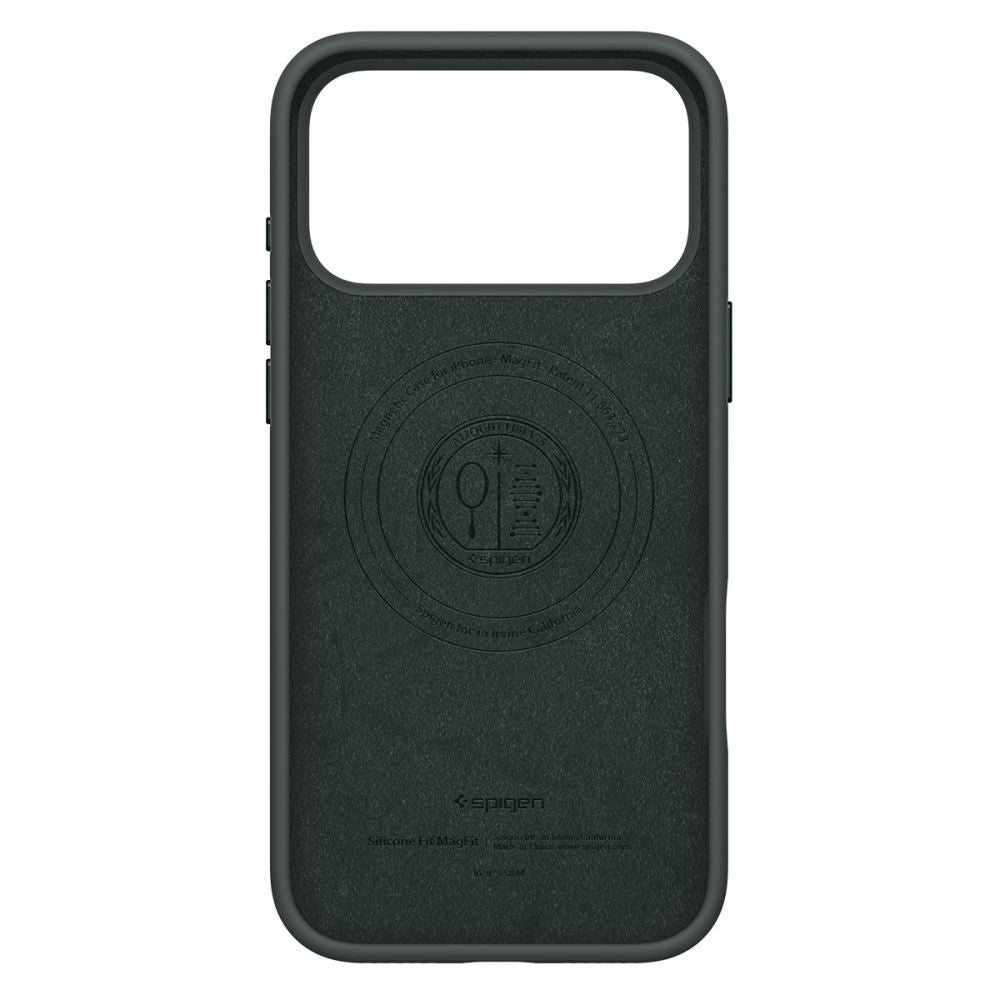 MagSafe hoesje voor Apple iPhone 17 Pro, Spigen, Silicone Fit, Groen