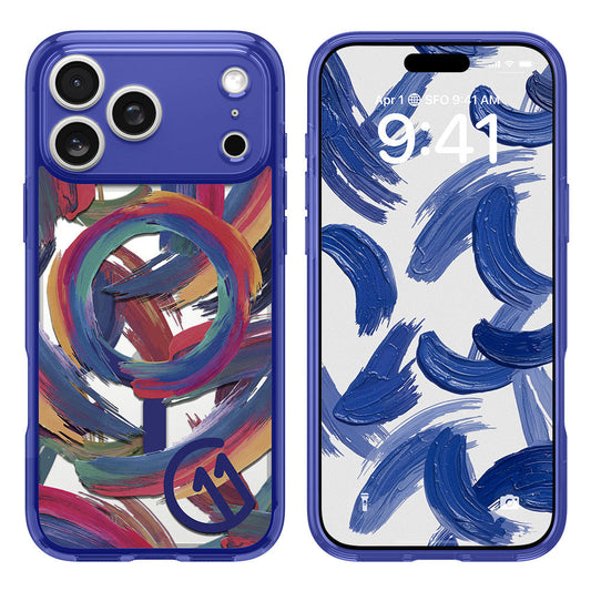 MagSafe hoesje voor Apple iPhone 17 Pro, Spigen, Ultra Hybrid C11, Indigo ACS11392