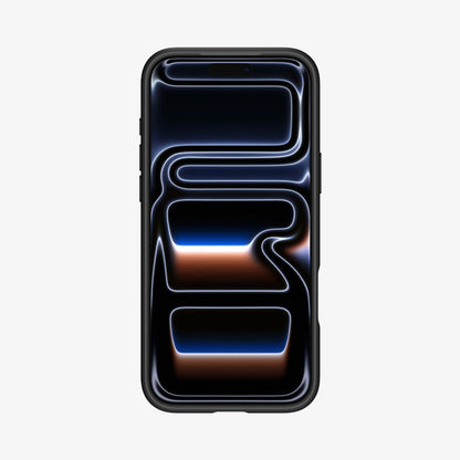 MagSafe hoesje voor Apple iPhone 17 Pro, Spigen, Ultra Hybrid, Zwart Oranje Satijn