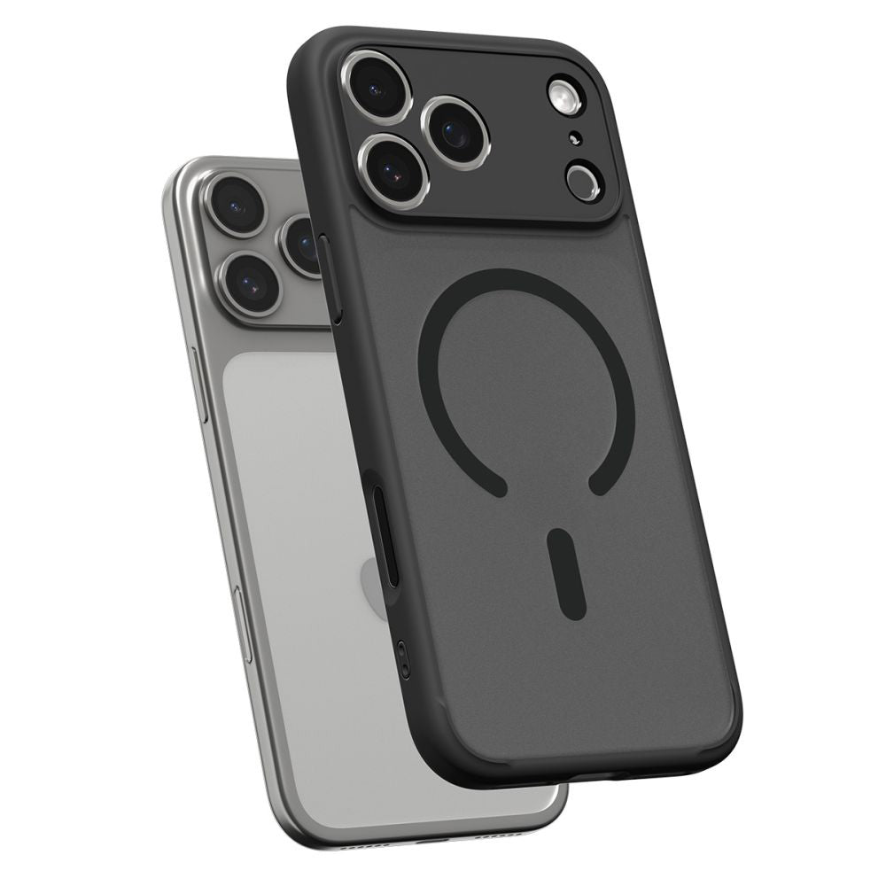 MagSafe hoes voor Apple iPhone 17 Pro, Spigen, Ultra Hybrid, Satijnzwart