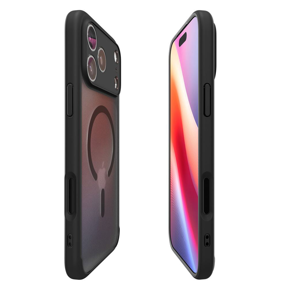 MagSafe hoes voor Apple iPhone 17 Pro, Spigen, Ultra Hybrid, Satijnzwart