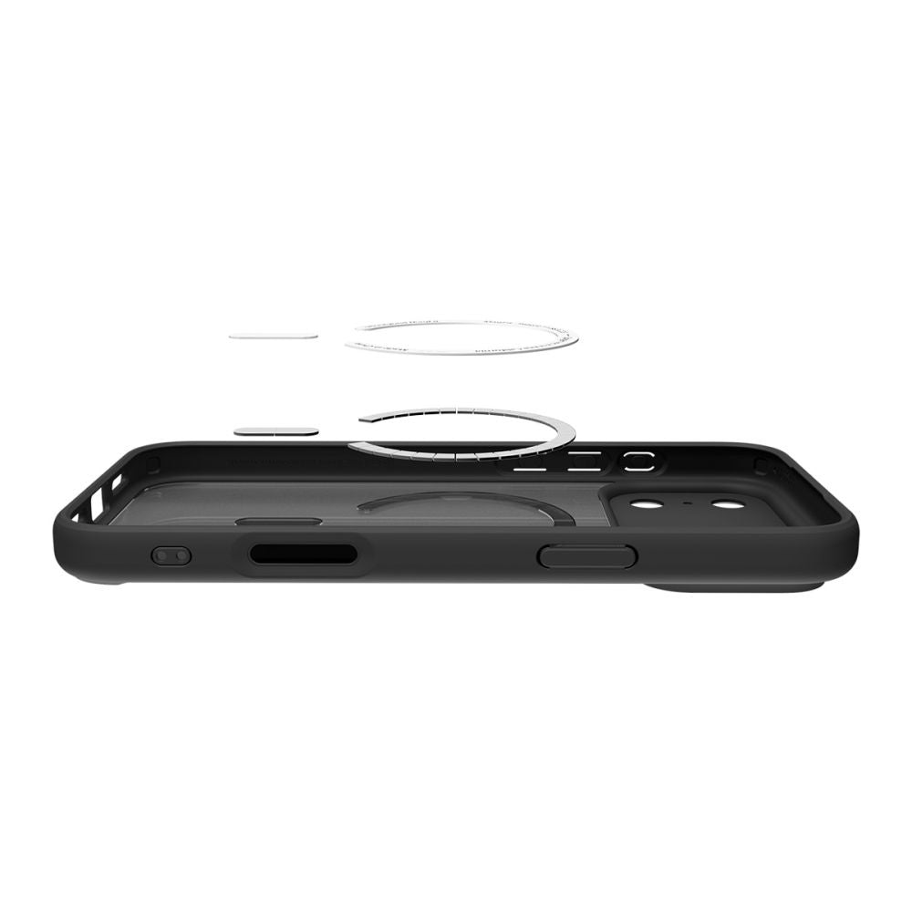 MagSafe hoes voor Apple iPhone 17 Pro, Spigen, Ultra Hybrid, Satijnzwart