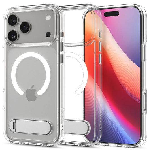 MagSafe hoesje voor Apple iPhone 17 Pro, Spigen, Ultra Hybrid S, Transparant