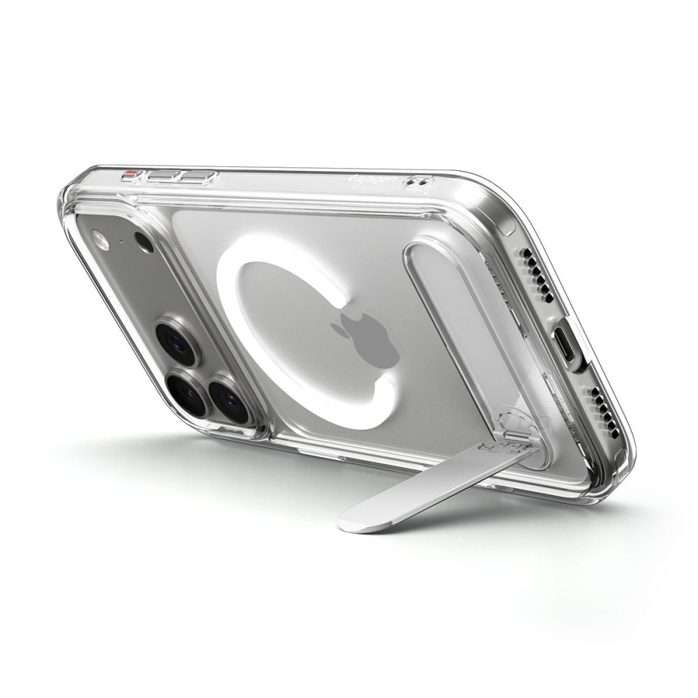 MagSafe hoesje voor Apple iPhone 17 Pro, Spigen, Ultra Hybrid S, Transparant