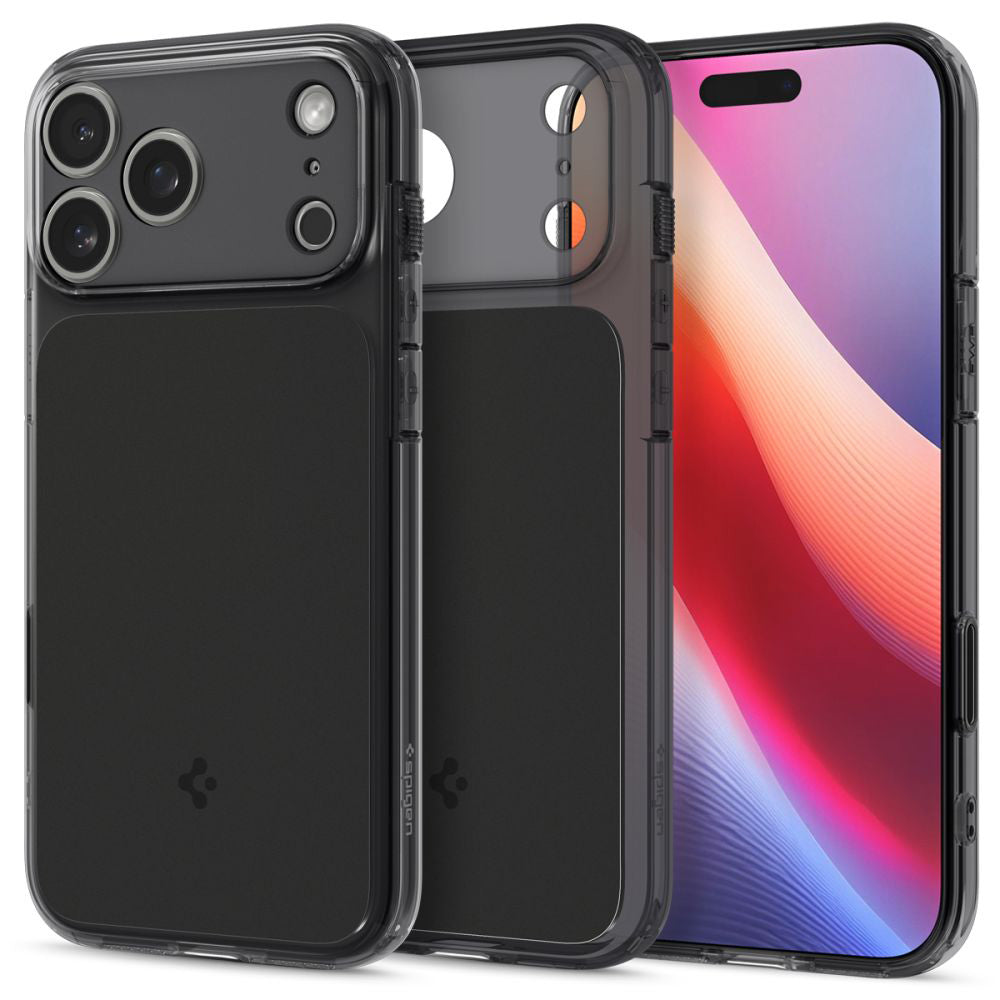 MagSafe hoesje voor Apple iPhone 17 Pro, Spigen, Ultra Hybrid T, Matzwart