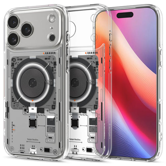 MagSafe hoesje voor Apple iPhone 17 Pro, Spigen, Ultra Hybrid, Transparant