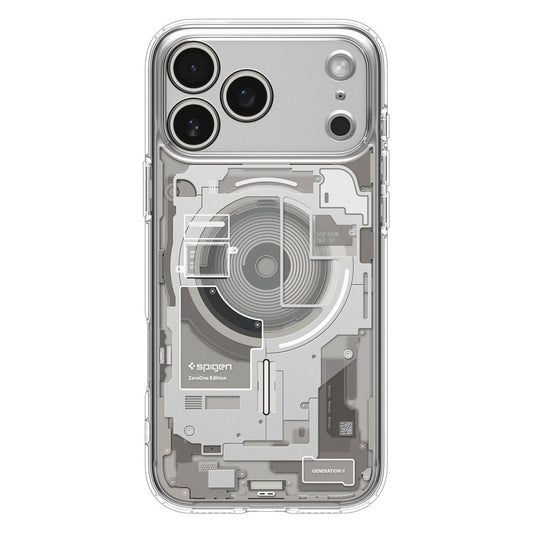 MagSafe hoesje voor Apple iPhone 17 Pro, Spigen, Ultra Hybrid, Transparant