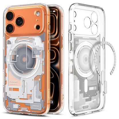 MagSafe hoesje voor Apple iPhone 17 Pro, Spigen, Ultra Hybrid Zero One, Wit