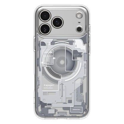 MagSafe hoesje voor Apple iPhone 17 Pro, Spigen, Ultra Hybrid Zero One, Wit