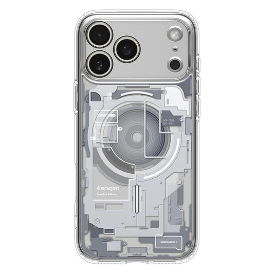 MagSafe hoesje voor Apple iPhone 17 Pro, Spigen, Ultra Hybrid Zero One, Wit