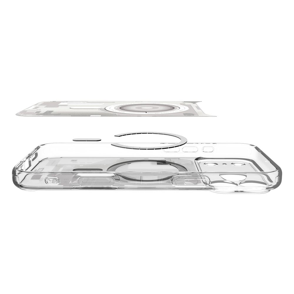 MagSafe hoesje voor Apple iPhone 17 Pro, Spigen, Ultra Hybrid Zero One, Wit