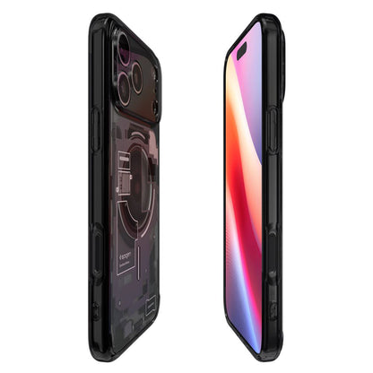 MagSafe hoesje voor Apple iPhone 17 Pro, Spigen, Ultra Hybrid Zero One, Zwart