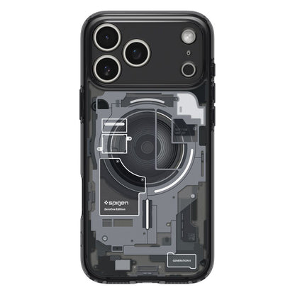 MagSafe hoesje voor Apple iPhone 17 Pro, Spigen, Ultra Hybrid Zero One, Zwart