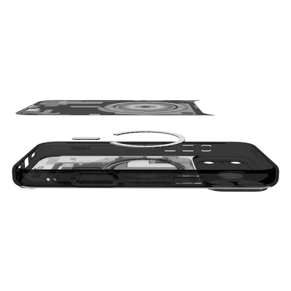 MagSafe hoesje voor Apple iPhone 17 Pro, Spigen, Ultra Hybrid Zero One, Zwart
