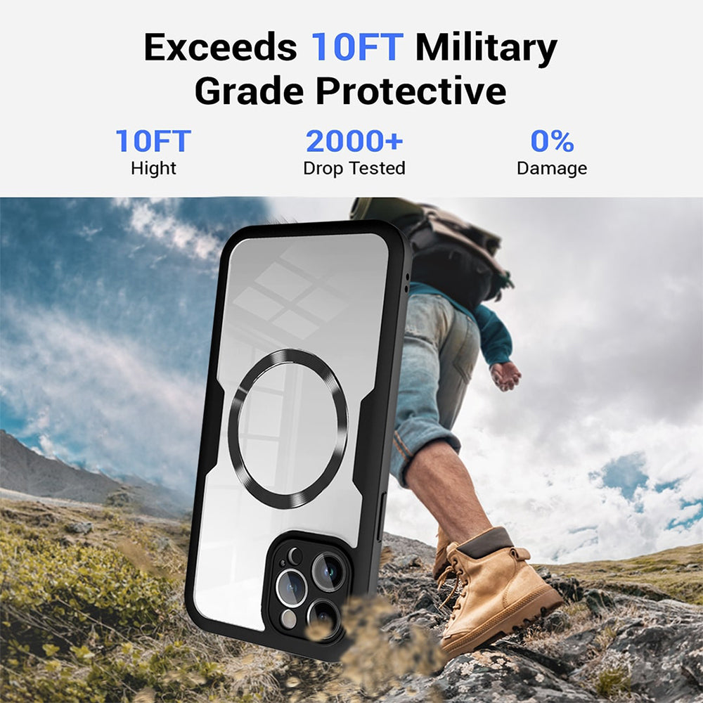 MagSafe hoesje voor Apple iPhone 17 Pro, Techsuit, ColorVerse 360, Paars