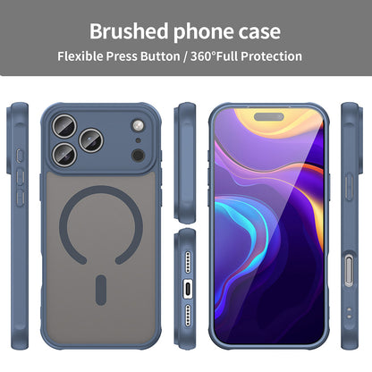 MagSafe hoesje voor Apple iPhone 17 Pro, Techsuit, HaloFrost II, Marineblauw