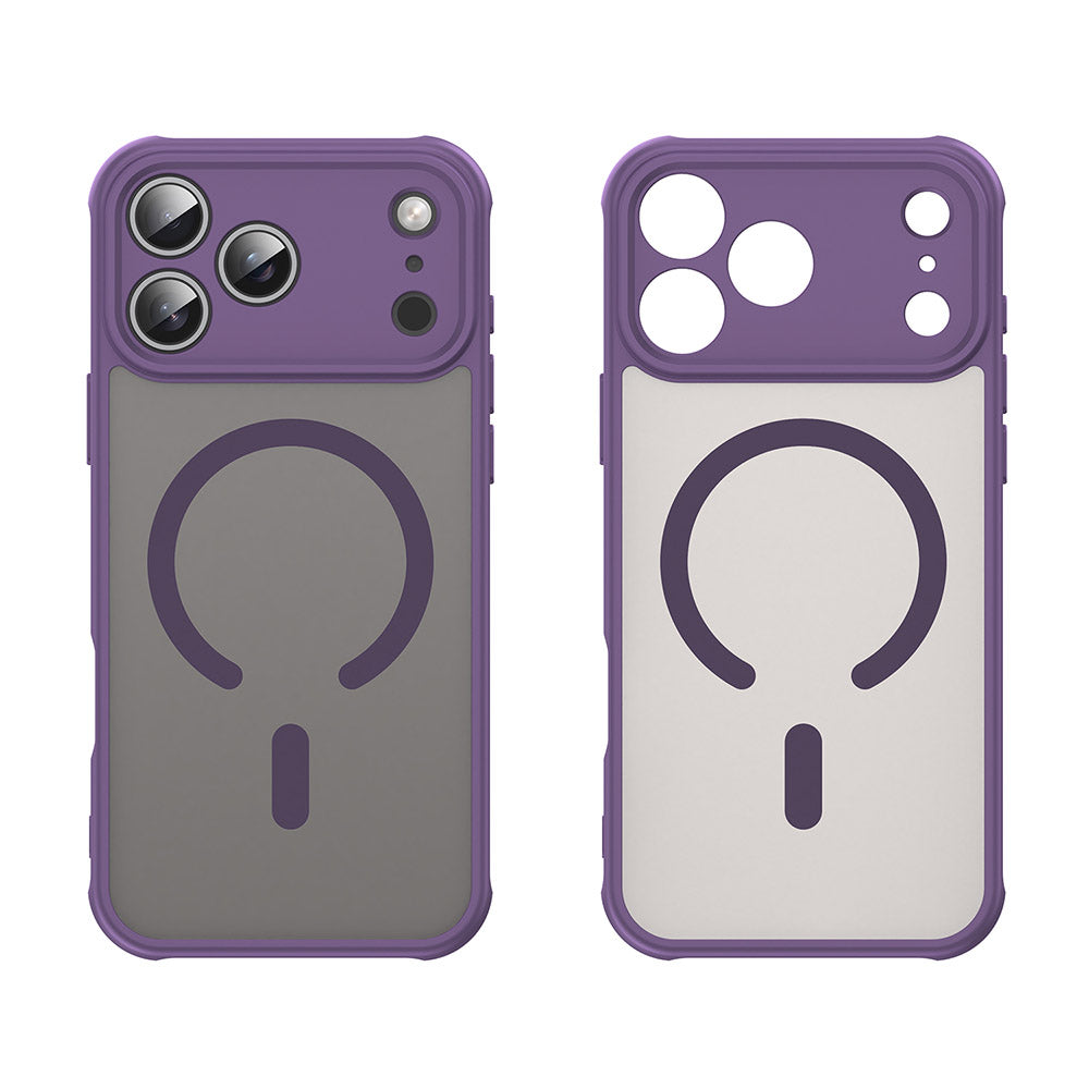 MagSafe hoes voor Apple iPhone 17 Pro, Techsuit, HaloFrost II, Paars