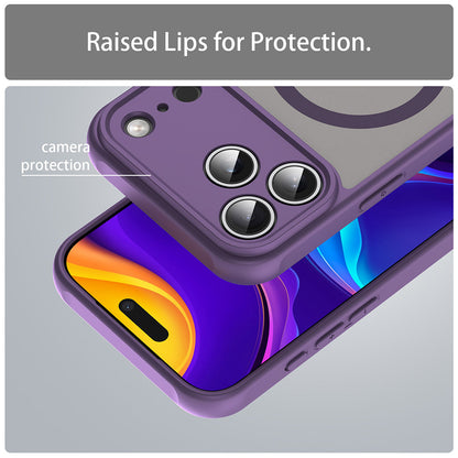 MagSafe hoes voor Apple iPhone 17 Pro, Techsuit, HaloFrost II, Paars