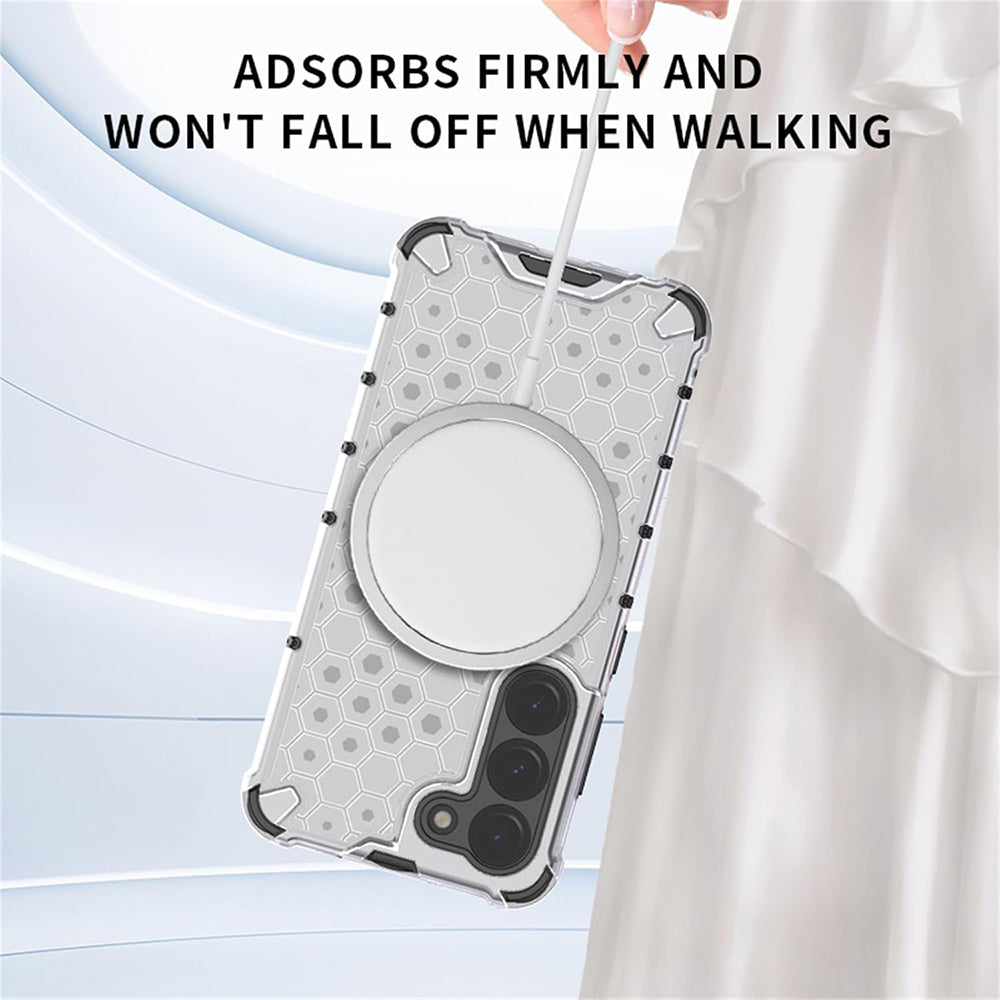 MagSafe hoes voor Apple iPhone 17 Pro, Techsuit, HoneyComb Shield, Zwart
