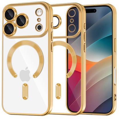 MagSafe hoesje voor Apple iPhone 17 Pro, Techsuit, Luxury Crystal, Goud