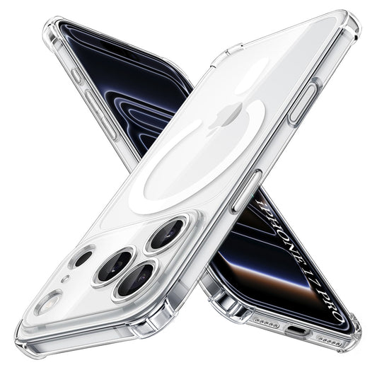 MagSafe hoesje voor Apple iPhone 17 Pro, Techsuit, Schokbestendig, Transparant