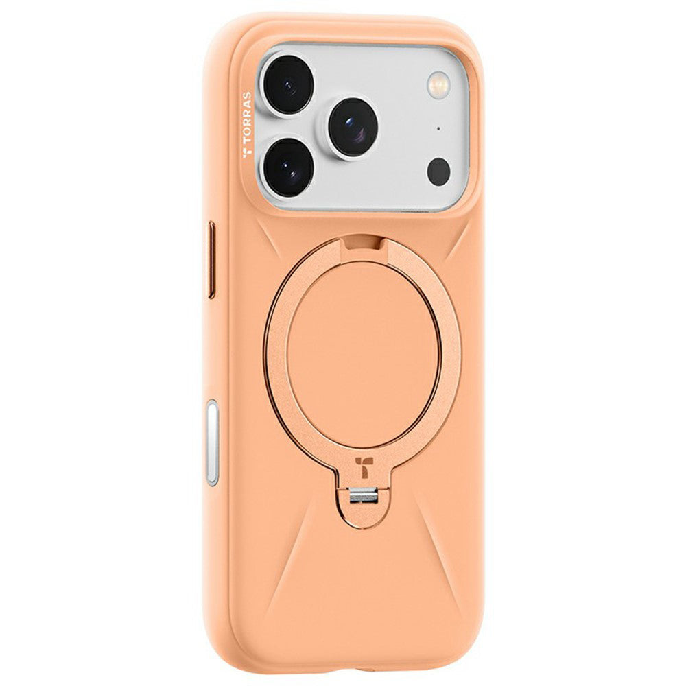 MagSafe hoesje voor Apple iPhone 17 Pro, Torras, QPRO Silicone, Oranje