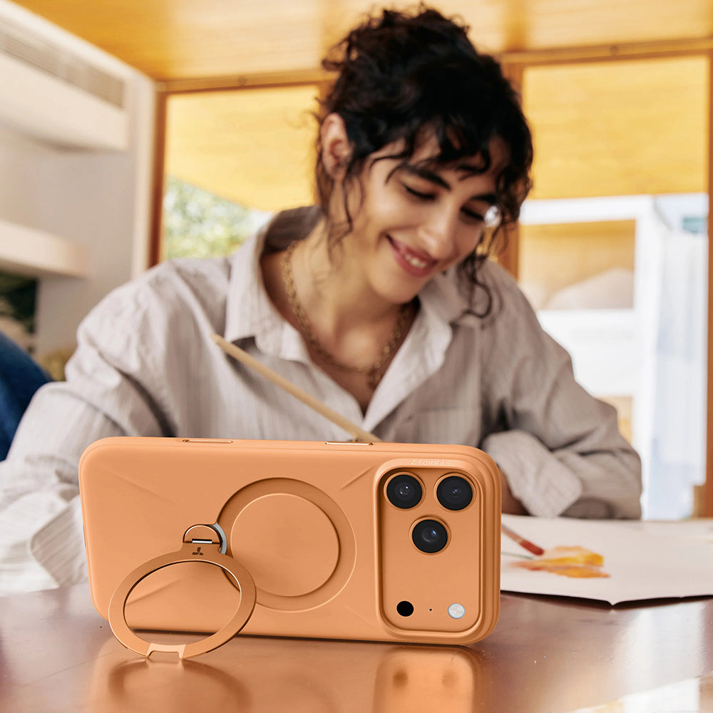 MagSafe hoesje voor Apple iPhone 17 Pro, Torras, QPRO Silicone, Matcha Groen